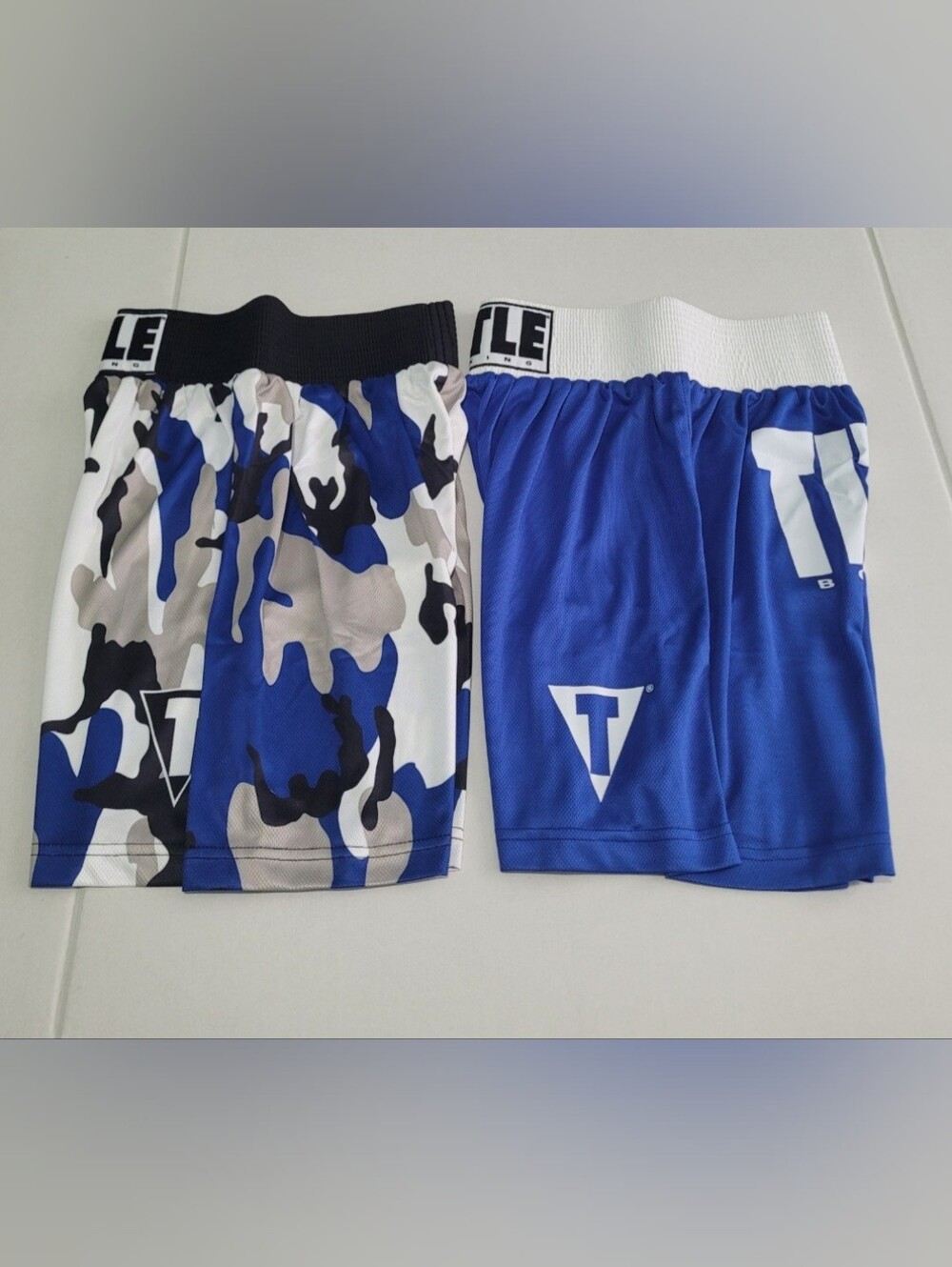 Title boy's boxing shorts size Large bundle of 2